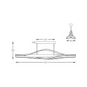 C230857003 BAEZ LAMPA SUFITOWA CZARNA+DREWNO/BLACK+WOOD