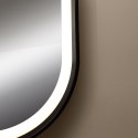 D2383 LUSTRO LED 70/50 CM CZARNE/BLACK