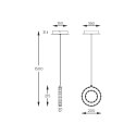 MD3713-1-3CT GIRONA LAMPA WISZĄCA CHROM/CHROME