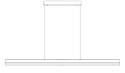 Lampa wisząca ANABELLA LED czarna 120 cm