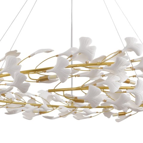 Lampa wisząca BOTANIKA złoto biała 150 cm Lampa wisząca BOTANIKA złoto biała 150 cm
