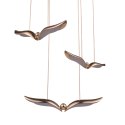 Lampa wisząca GUFO 3 LED różowe złoto 36 cm