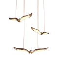 Lampa wisząca GUFO 3 LED różowe złoto 36 cm