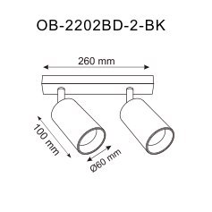 OB-2202BD-2-BK WADE LISTWA CZARNA/BLACK
