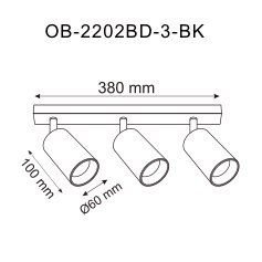 OB-2202BD-3-BK WADE LISTWA CZARNA/BLACK