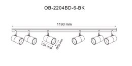 OB-2204BD-6-BK FORI LISTWA CZARNA-ZŁOTA/BLACK-GOLD