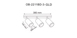 OB-2211BD-3-GLD REN LISTWA ZŁOTA\GOLD