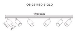 OB-2211BD-6-GLD REN LISTWA ZŁOTA\GOLD