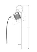 SW-5015 DEKORACJA ZEWNĘTRZNA SOLARNA LED KONEWKA