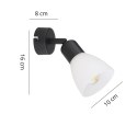 Spot Malta 1xE14 czarna LP-877/1W BK