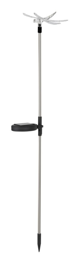 VK018A LAMPA ZEWNĘTRZNA SOLARNA WAŻKA SREBRNA/SILVER