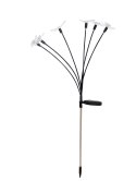 VK018G-2 LAMPA ZEWNĘTRZNA SOLARNA MOTYLE SREBRNA/SILVER