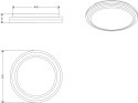 YL-CCTR-01 RATI LAMPA SUFITOWA LED CZARNA/BLACK