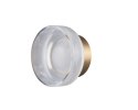 Lampa ścienna CARMELLO LED transparentna złota 13,5 cm