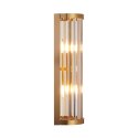 Lampa ścienna EXELLENT złota szklane rurki 45 cm