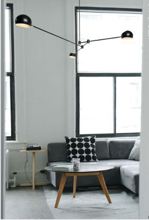 Lampa wisząca ASTRONOMY-3 czarna 175 cm Lampa wisząca ASTRONOMY-3 czarna 175 cm