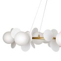 Lampa wisząca CHIC złoto biała 105 cm