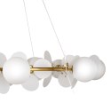 Lampa wisząca CHIC złoto biała 105 cm