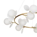 Lampa wisząca CHIC złoto biała 105 cm