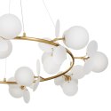 Lampa wisząca CHIC złoto biała 105 cm