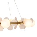 Lampa wisząca CHIC złoto biała 105 cm