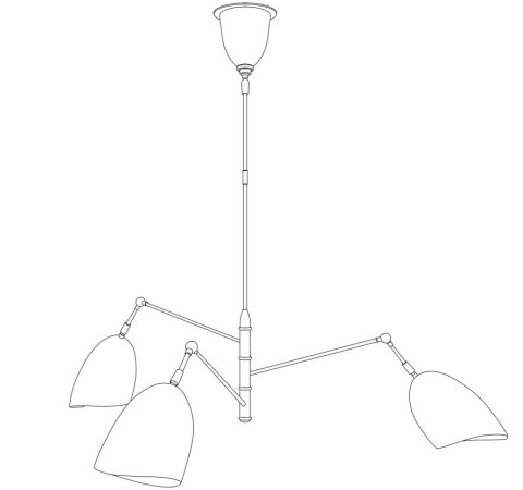 Lampa wisząca RAGNO biała 150 cm Lampa wisząca RAGNO biała 150 cm