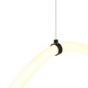 Lampa wisząca SNAKE LED wąż ledowy czarna 400 cm