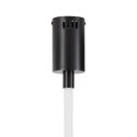 Lampa wisząca SNAKE LED wąż ledowy czarna 400 cm