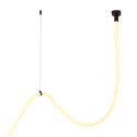 Lampa wisząca SNAKE LED wąż ledowy czarna 400 cm