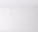 Lampa wisząca SNAKE LED wąż ledowy złota 400 cm