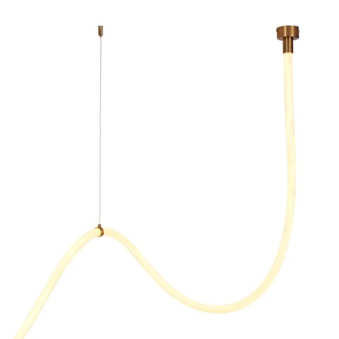 Lampa wisząca SNAKE LED wąż ledowy złota 400 cm Lampa wisząca SNAKE LED wąż ledowy złota 400 cm