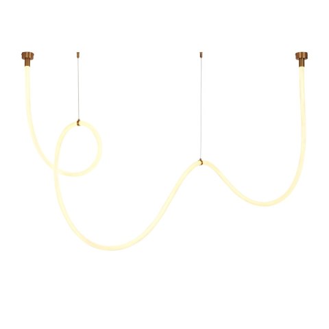 Lampa wisząca SNAKE LED wąż ledowy złota 400 cm Lampa wisząca SNAKE LED wąż ledowy złota 400 cm