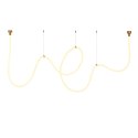 Lampa wisząca SNAKE LED wąż ledowy złota 500 cm