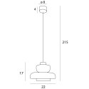 MAXLIGHT P0603 LAMPA WISZĄCA SIGNATURE C AMBER GLASS