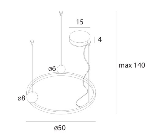 MAXLIGHT P0613 LAMPA WISZĄCA SOLARIS