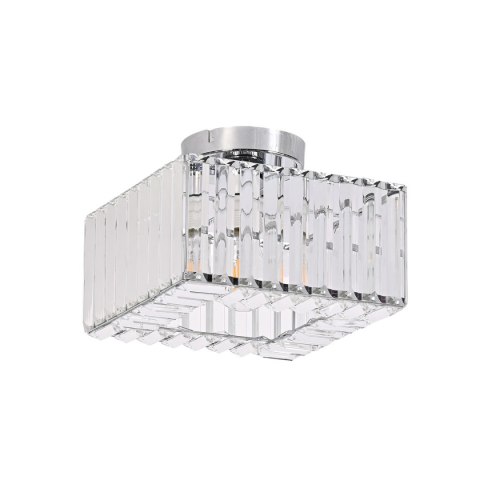Kwadratowy plafon Vetro chrom 1xE27 Kwadratowy plafon Vetro chrom 1xE27