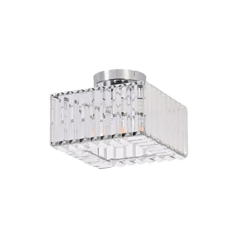 Kwadratowy plafon Vetro chrom 1xE27 Kwadratowy plafon Vetro chrom 1xE27