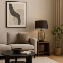 Lampa stołowa Amur dymna 1xE27