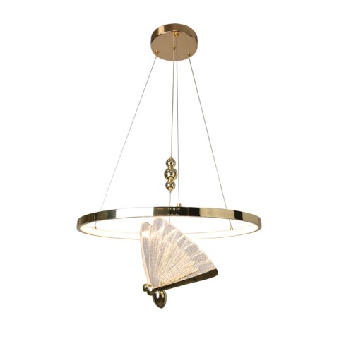 Lampa wisząca Marissa Ring złota LED CCT