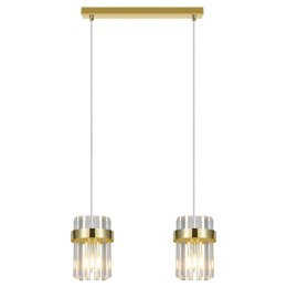 Lampa wisząca Vetro złota 2xE14