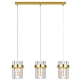 Lampa wisząca Vetro złota 3xE14