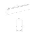 MAXLIGHT NT0012 Szynoprzewód MICRO11 czarny wpuszczany sprężynowy 2mb