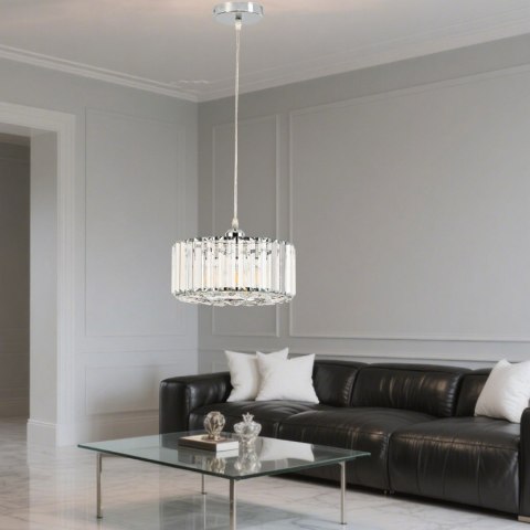 Okrągła lampa wisząca Vetro chrom 1xE27 Okrągła lampa wisząca Vetro chrom 1xE27