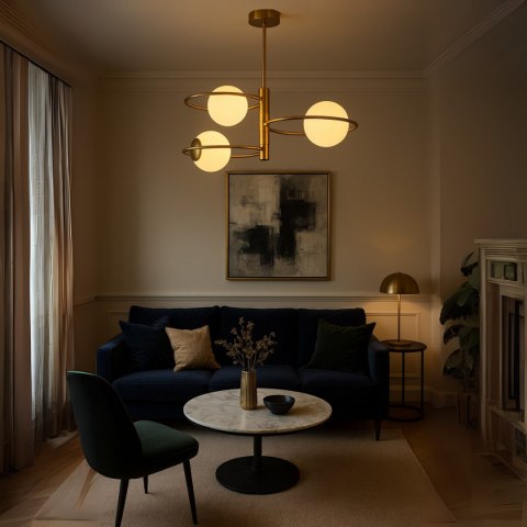 Plafon Dorado ring złota 3 x E14