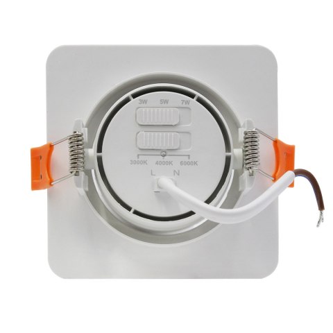 Ruchome kwadratowe oczko podtynkowe Plus białe LED CCT Ruchome kwadratowe oczko podtynkowe Plus białe LED CCT