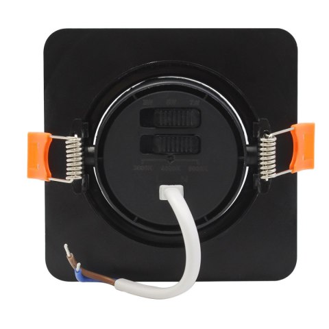 Ruchome kwadratowe oczko podtynkowe Plus czarne LED CCT Ruchome kwadratowe oczko podtynkowe Plus czarne LED CCT
