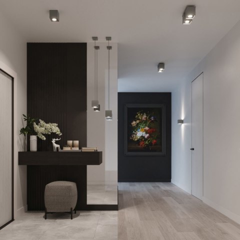 Lampa wisząca QUAD 1 szary Lampa wisząca QUAD 1 szary