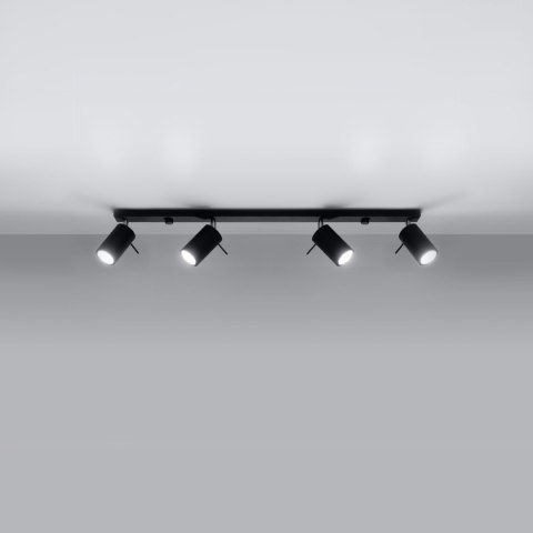 Plafon RING 4L czarny