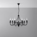 Żyrandol MINERWA 7 czarny