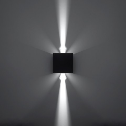 Kinkiet LUCA czarny LED IP54